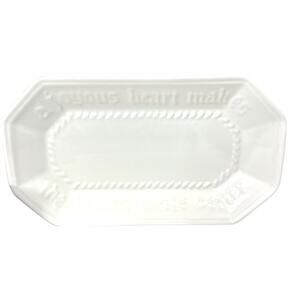 Vintage Pfaltzgraff Heirloom Stonewear Creamy White Bread Tray